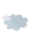 WASHABLE COTTON RUG PUFFY DREAM BLUE
