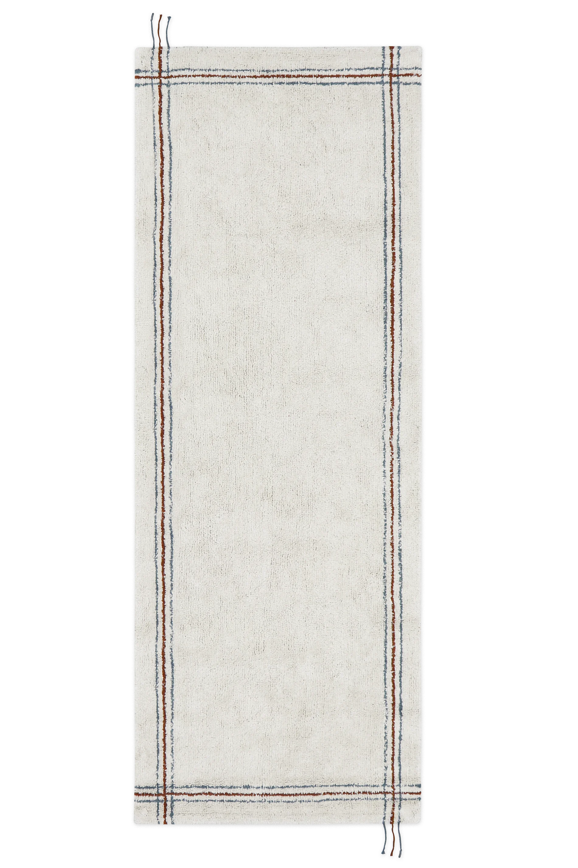 WASHABLE RUNNER RUG CUISINE NATURAL