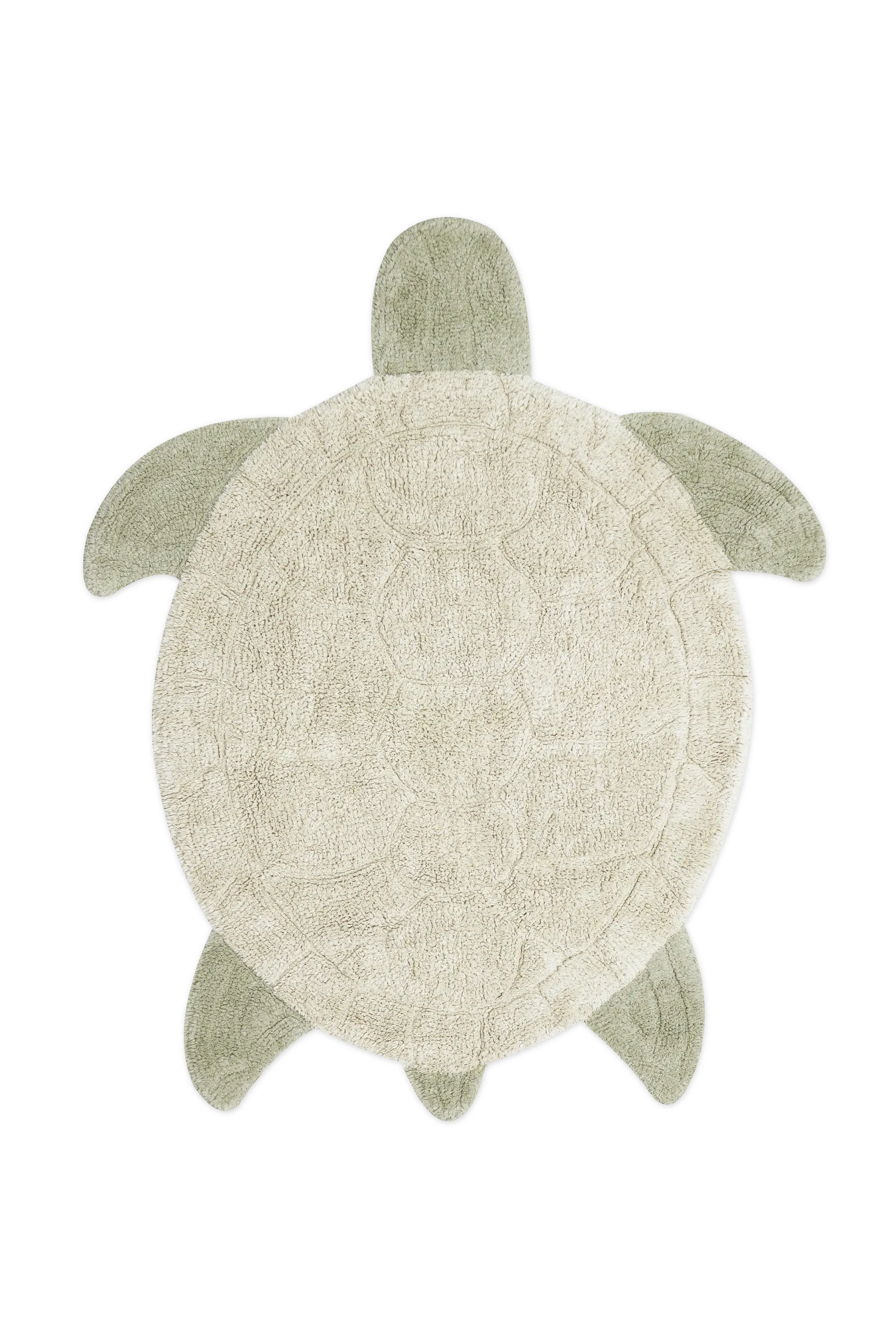 WASHABLE COTTON RUG SEA TURTLE