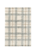 WASHABLE RUG TARTAN BLUE SAGE