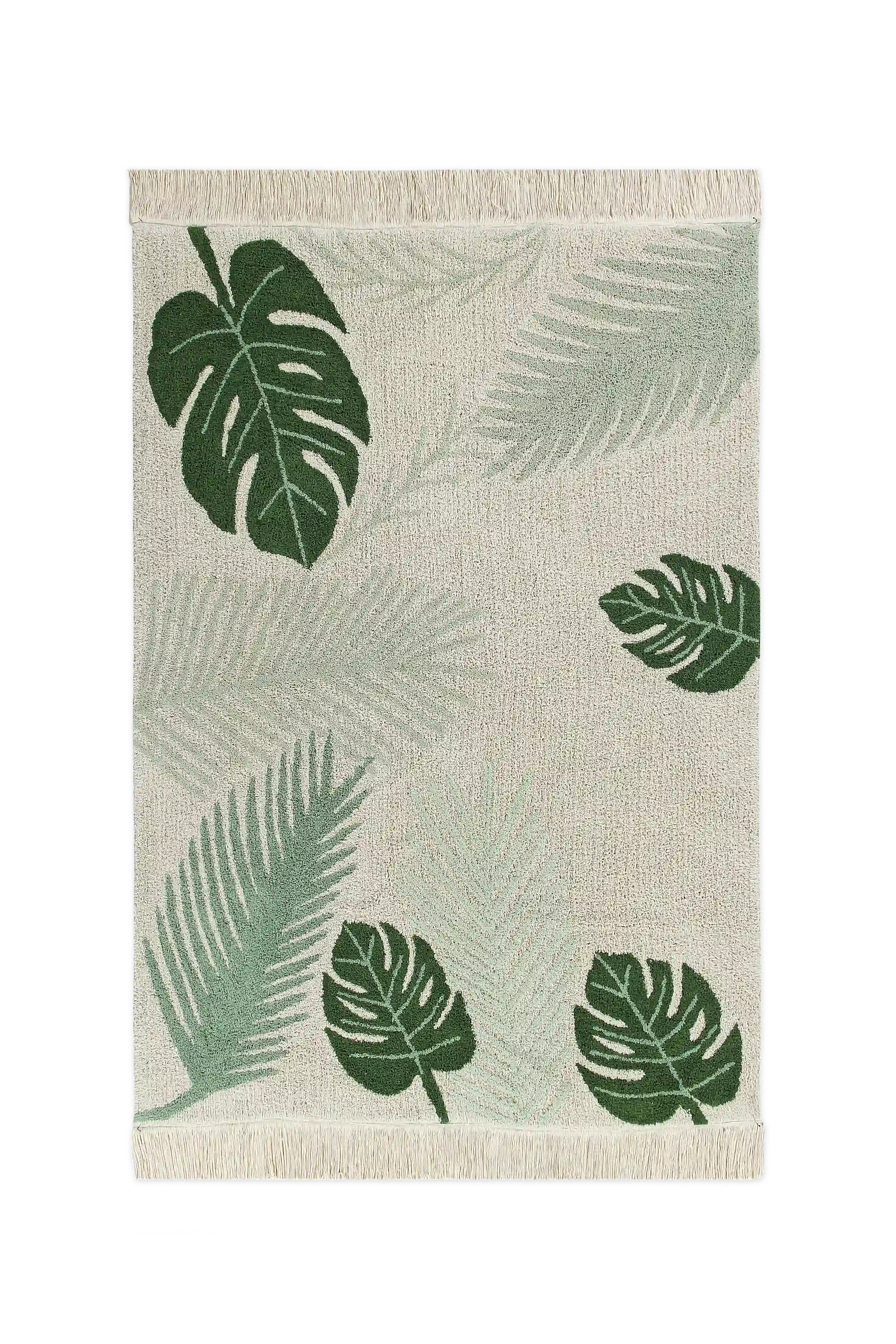 WASHABLE RUG TROPICAL GREEN