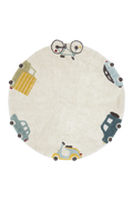 WASHABLE ROUND RUG WHEELS