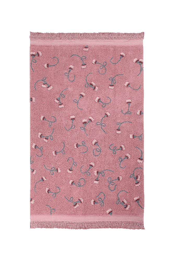 WASHABLE RUG ENGLISH GARDEN ASH ROSE-Cotton Rugs-Lorena Canals-1