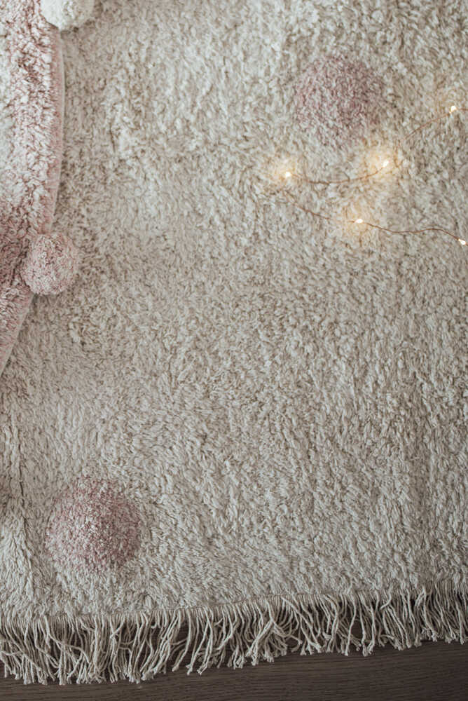 WASHABLE RUG HIPPY DOTS NATURAL - VINTAGE NUDE-Cotton Rugs-Lorena Canals-4