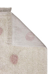 WASHABLE RUG HIPPY DOTS NATURAL - VINTAGE NUDE-Cotton Rugs-Lorena Canals-5
