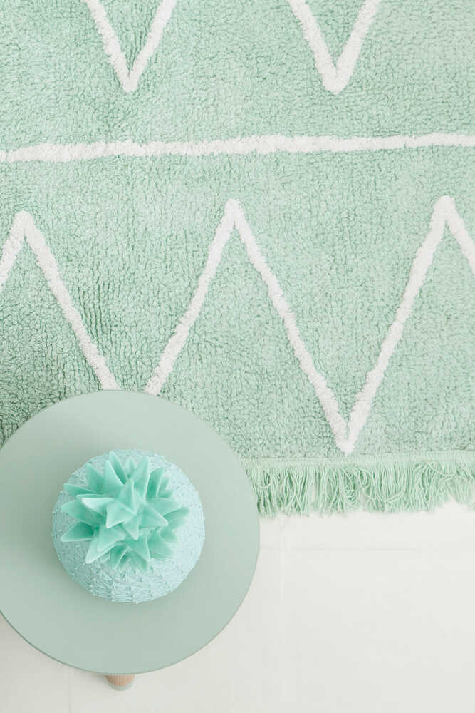 WASHABLE RUG HIPPY MINT-Cotton Rugs-Lorena Canals-5