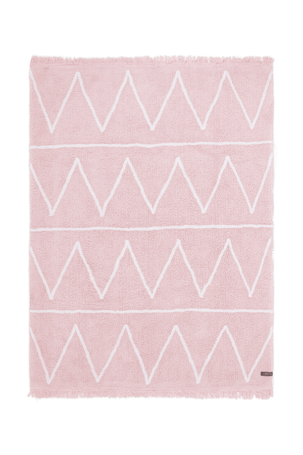 WASHABLE RUG HIPPY PINK-Cotton Rugs-Lorena Canals-1