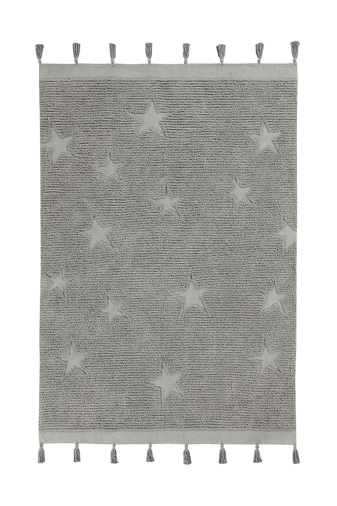 WASHABLE RUG HIPPY STARS GREY-Lorena Canals-1