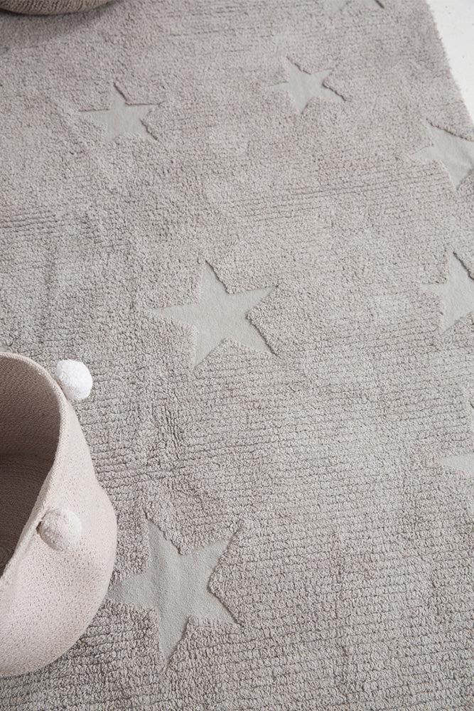 WASHABLE RUG HIPPY STARS GREY-Lorena Canals-2