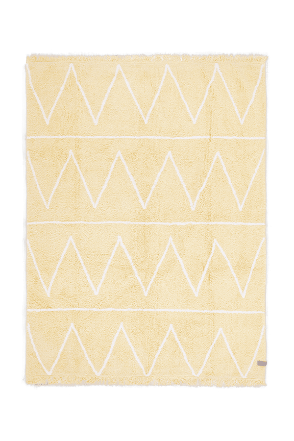 WASHABLE RUG HIPPY YELLOW-Cotton Rugs-Lorena Canals-1