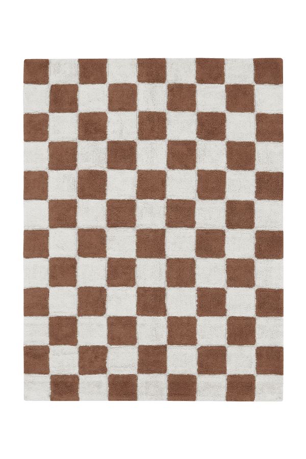 WASHABLE RUG KITCHEN TILES TOFFEE-Cotton Rugs-Lorena Canals-1