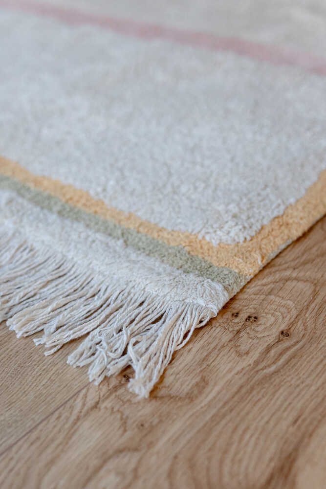 WASHABLE RUG LANES VINTAGE NUDE-Cotton Rugs-Lorena Canals-5