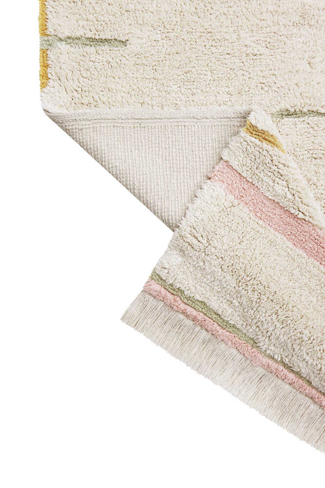 WASHABLE RUG LANES VINTAGE NUDE-Cotton Rugs-Lorena Canals-6