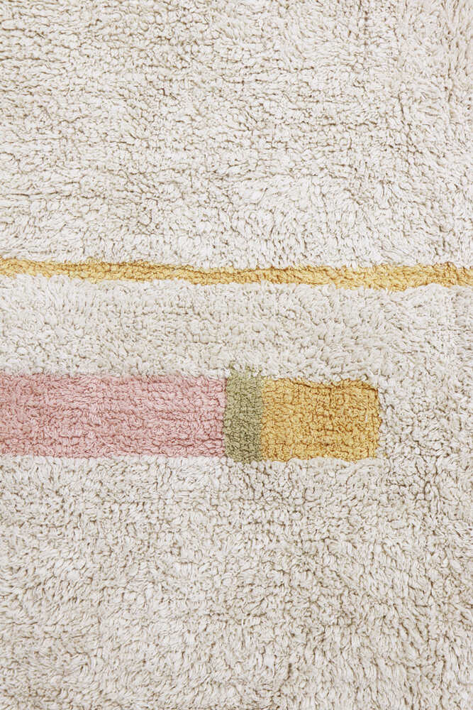 WASHABLE RUG LANES VINTAGE NUDE-Cotton Rugs-Lorena Canals-7