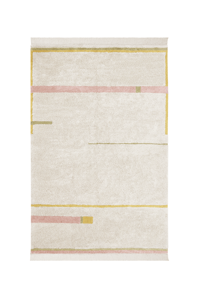 WASHABLE RUG LANES VINTAGE NUDE-Cotton Rugs-Lorena Canals-8