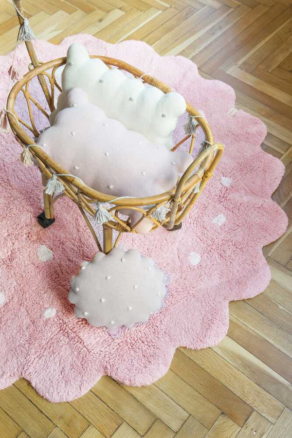 WASHABLE RUG LITTLE BISCUIT PINK-Cotton Rugs-Lorena Canals-2