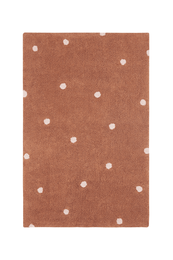 WASHABLE RUG MINI DOT CHESTNUT-Cotton Rugs-Lorena Canals-1