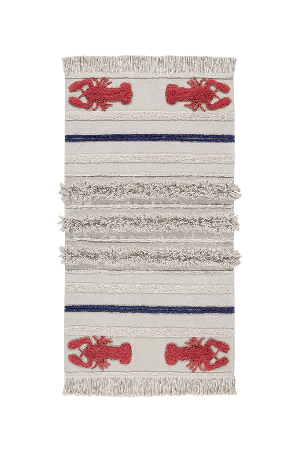 WASHABLE RUG MINI LOBSTER-Cotton Rugs-Lorena Canals-1