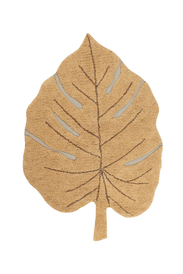 WASHABLE RUG MONSTERA HONEY-Cotton Rugs-Lorena Canals-1