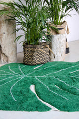 WASHABLE RUG MONSTERA LEAF-Cotton Rugs-Lorena Canals-7