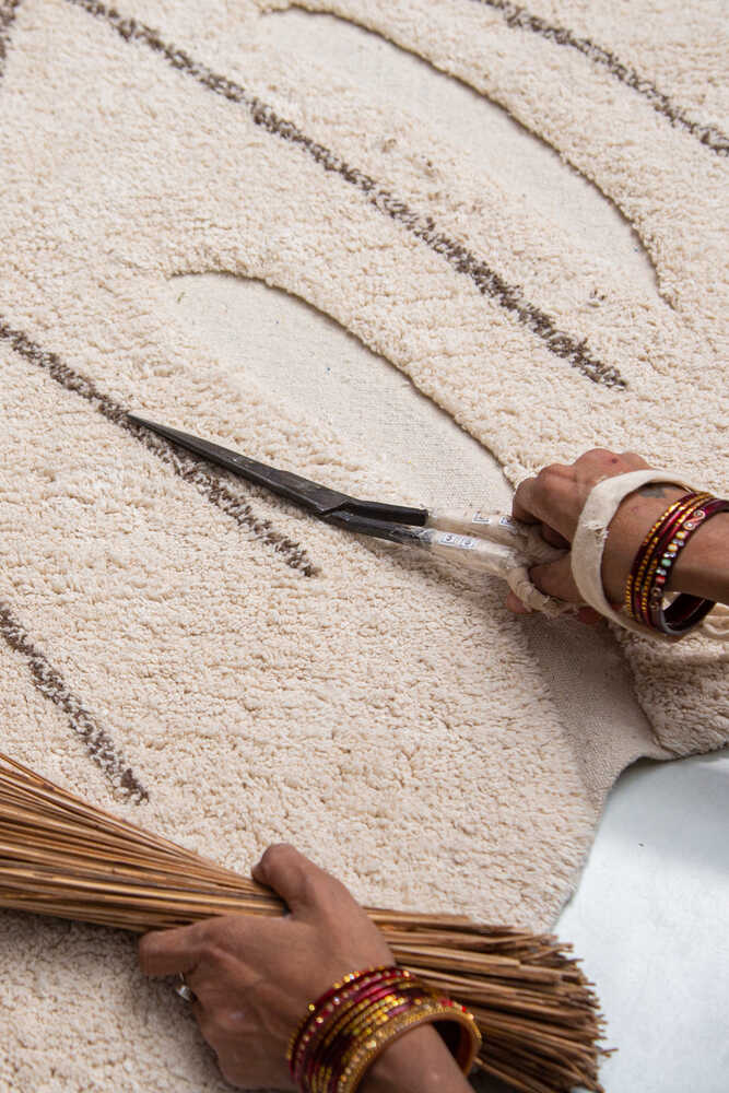 WASHABLE RUG MONSTERA NATURAL-Cotton Rugs-Lorena Canals-7