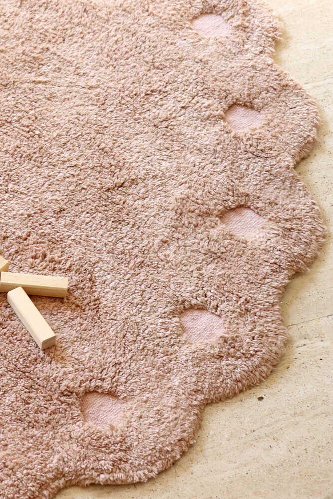 WASHABLE RUG PINE CONE VINTAGE NUDE-Cotton Rugs-Lorena Canals-3