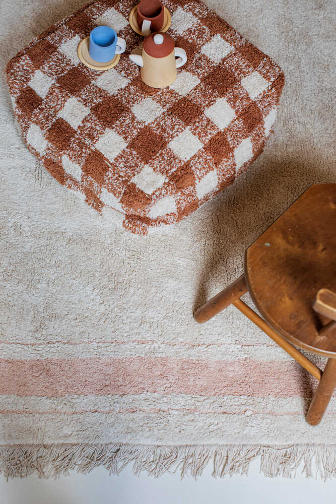 WASHABLE RUG PLATE ROSE-Cotton Rugs-Lorena Canals-4