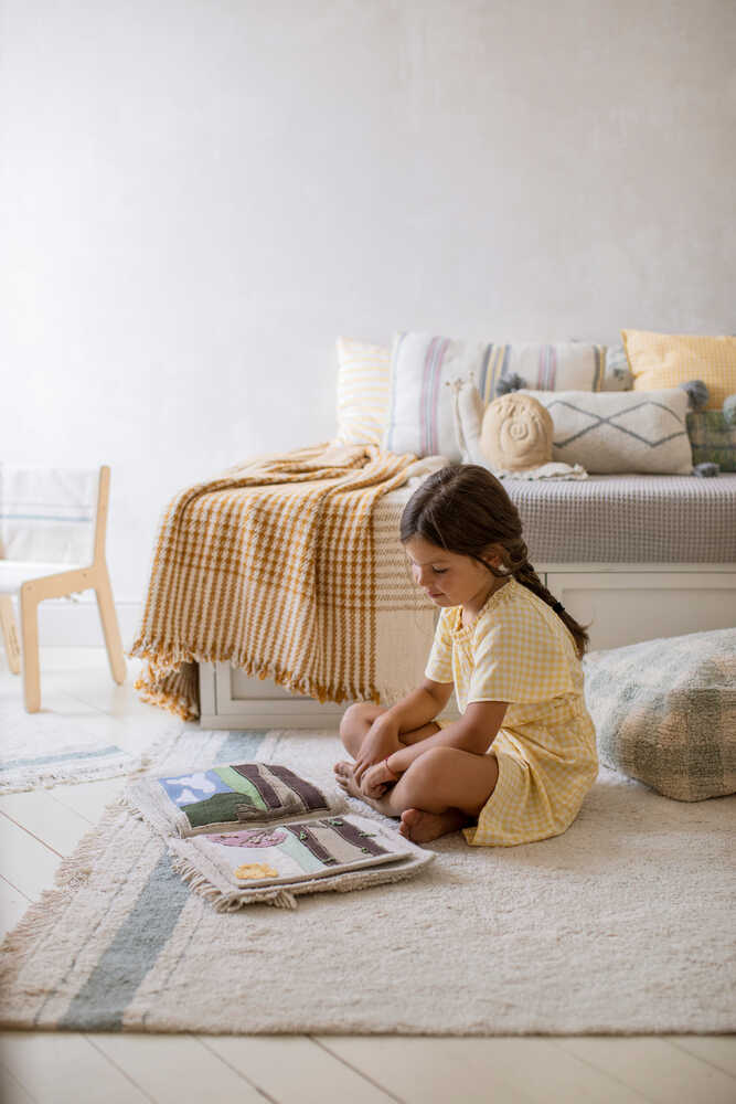 Washable Area Rug Gastro Blue – Lorena Canals | Official Website