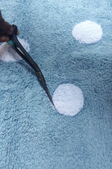 WASHABLE RUG POLKA DOTS BLUE-Cotton Rugs-Lorena Canals-5