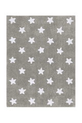 WASHABLE RUG STARS GREY-Cotton Rugs-Lorena Canals-1