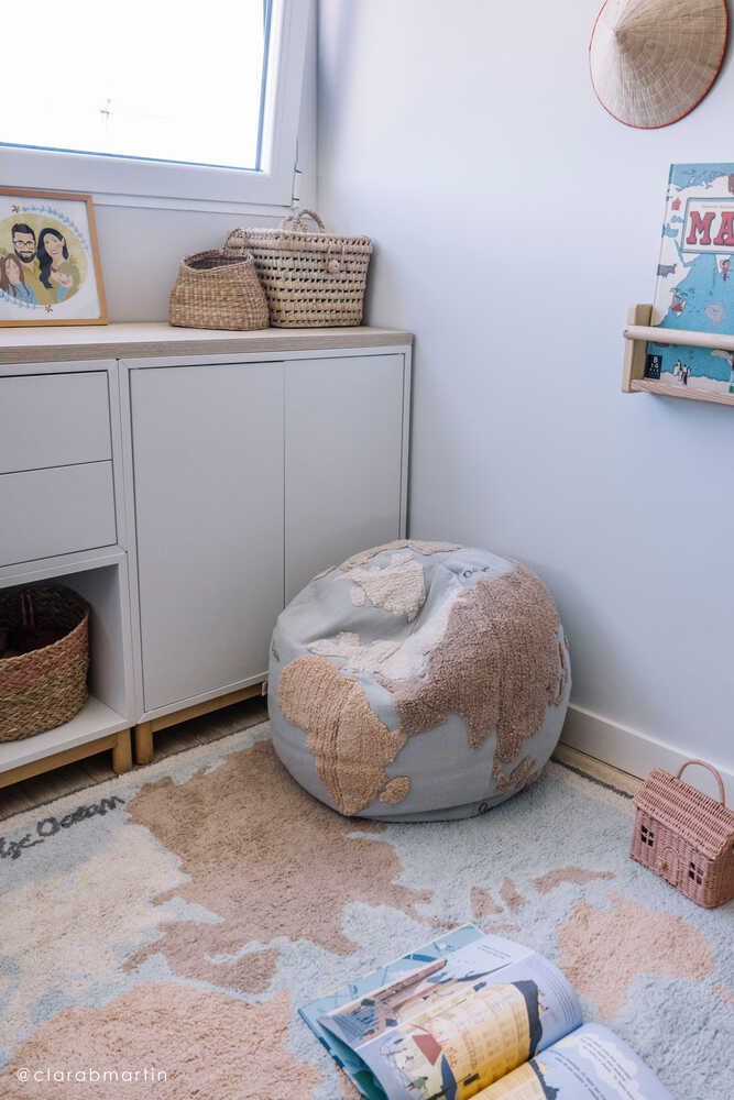 WASHABLE RUG VINTAGE MAP-Cotton Rugs-Lorena Canals-3