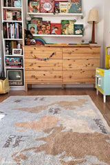 WASHABLE RUG VINTAGE MAP-Cotton Rugs-Lorena Canals-4