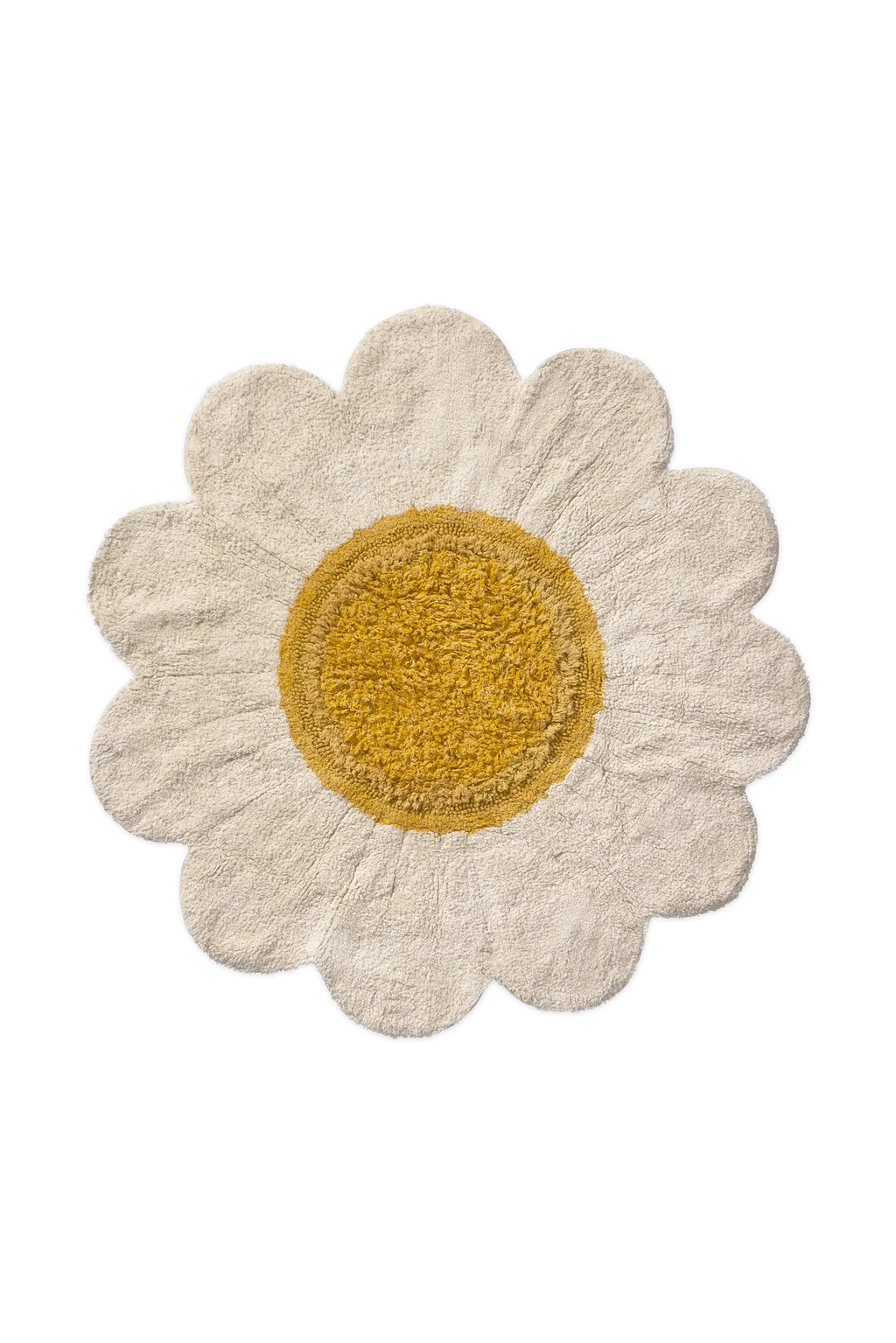 WASHABLE RUG WHITE DAISY