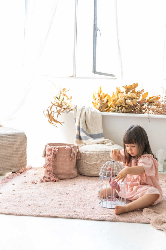 WASHABLE RUG WOODS SYMPHONY VINTAGE NUDE-Cotton Rugs-Lorena Canals-4