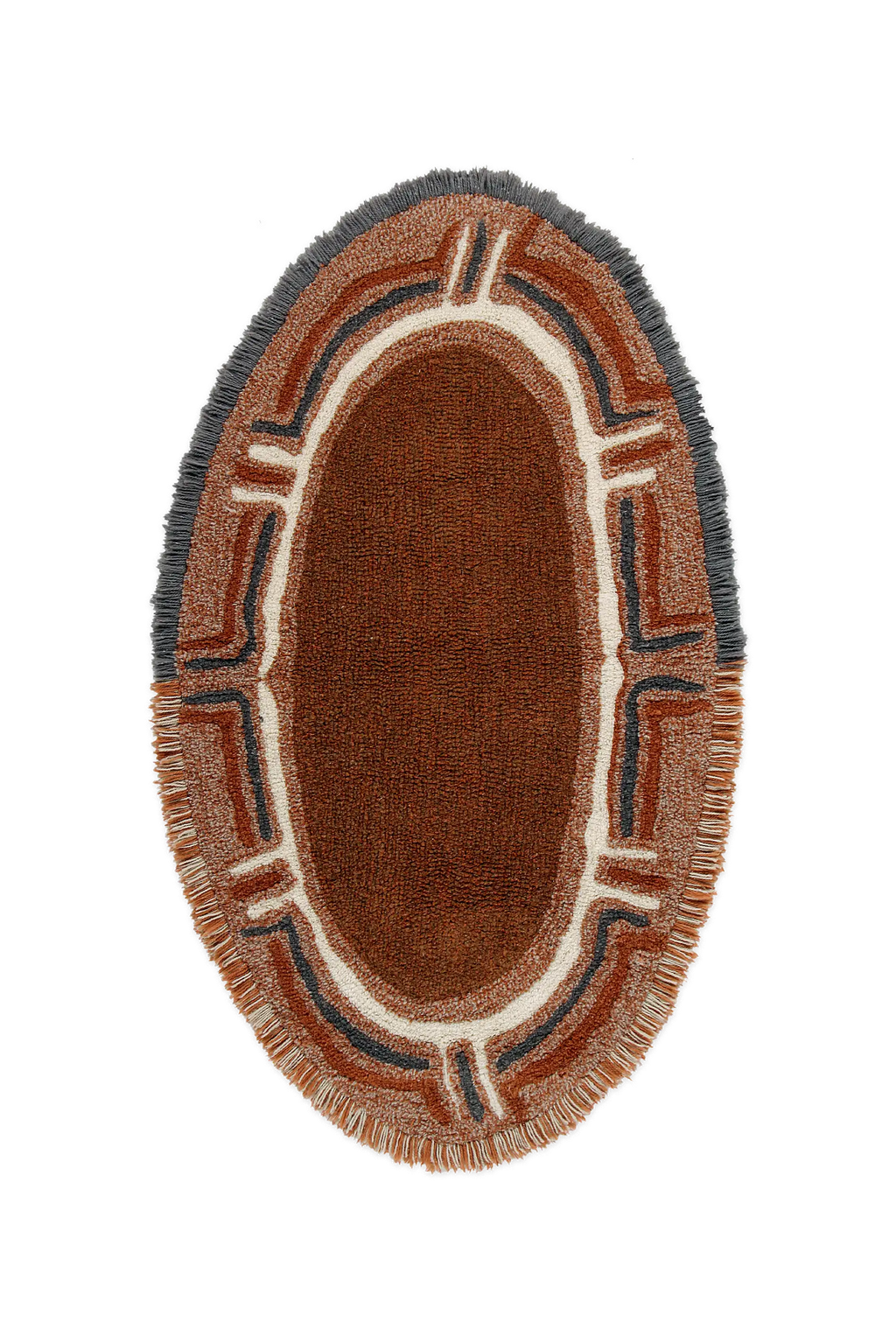 WOOL OVAL RUG KARIBU