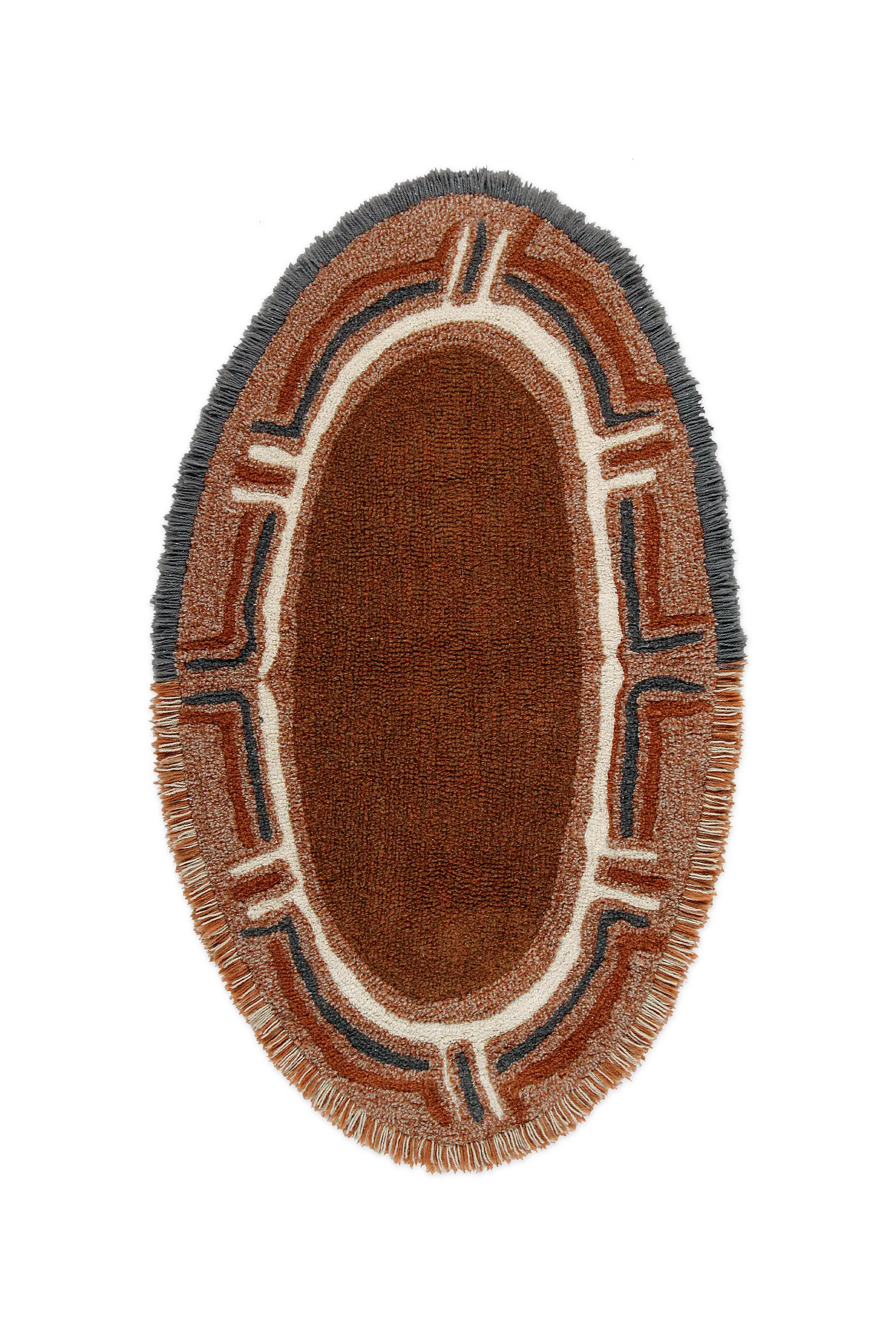 WOOL OVAL RUG KARIBU