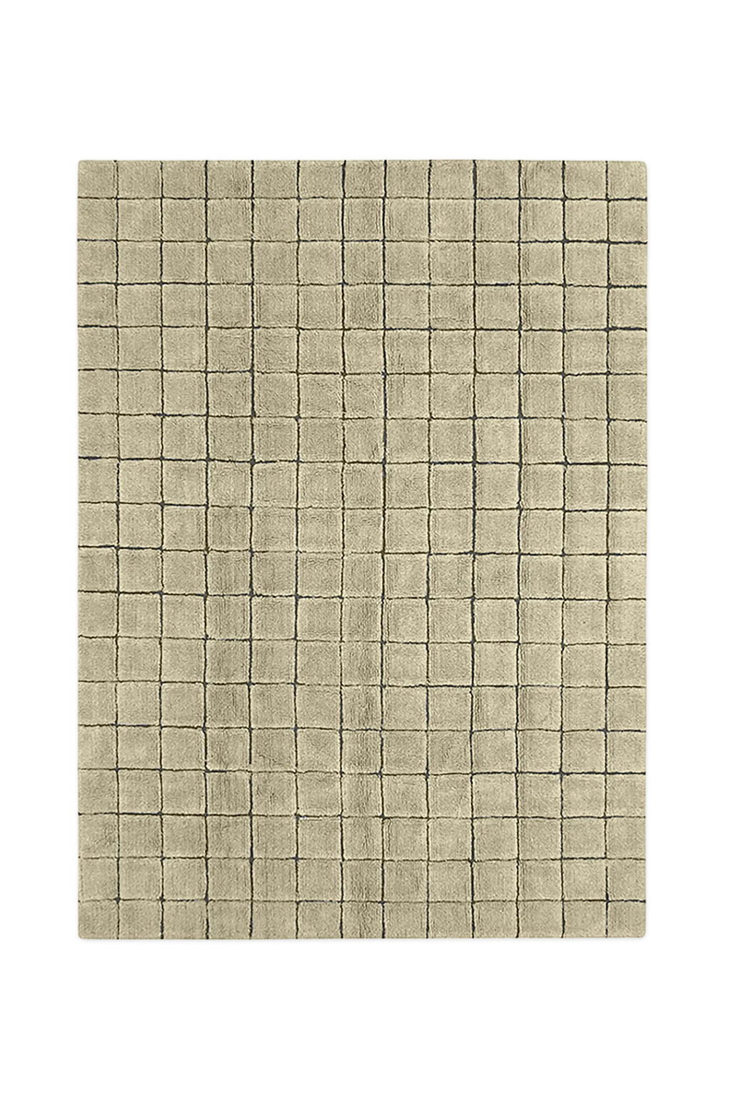 WOOL AREA RUG MOSAIC MOSS