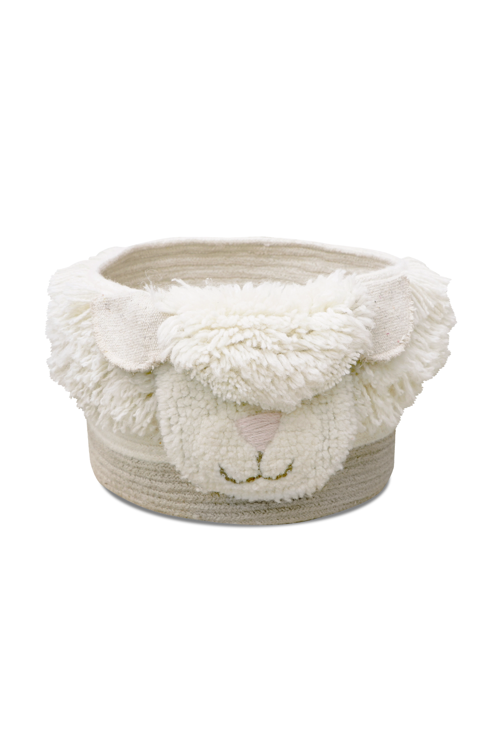WOOL BASKET PINK NOSE SHEEP