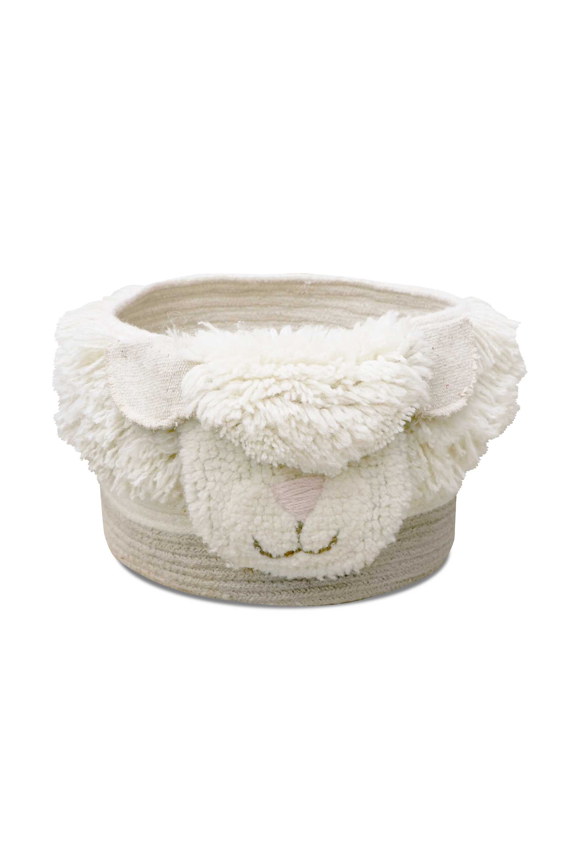 WOOL BASKET PINK NOSE SHEEP