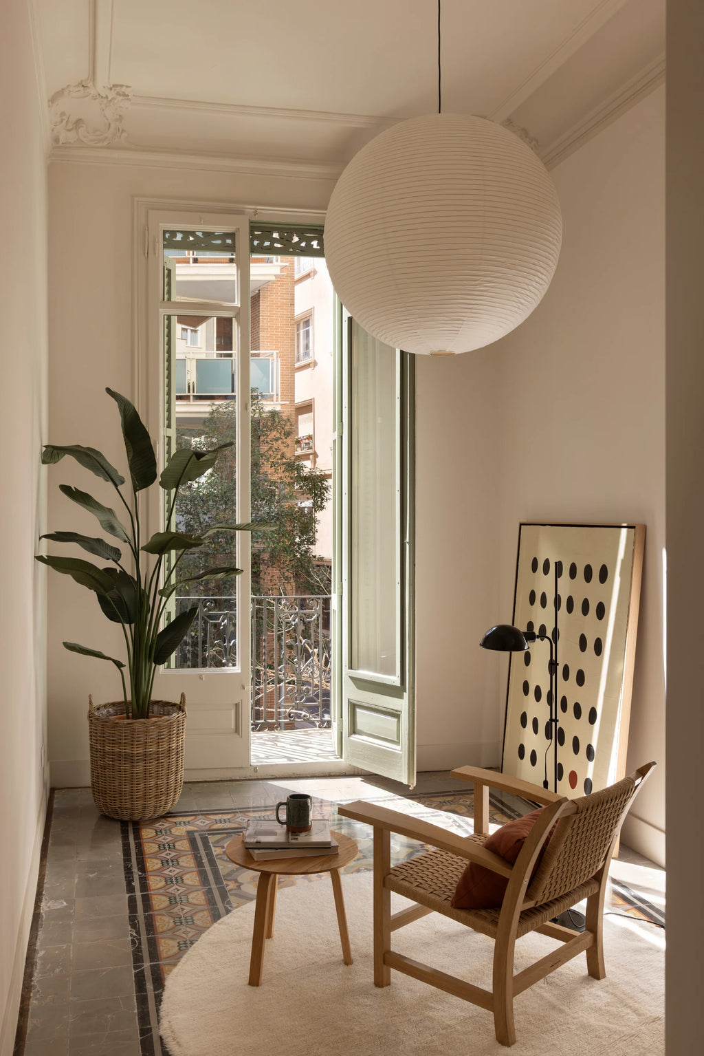 WOOL ROUND RUG NATURAL