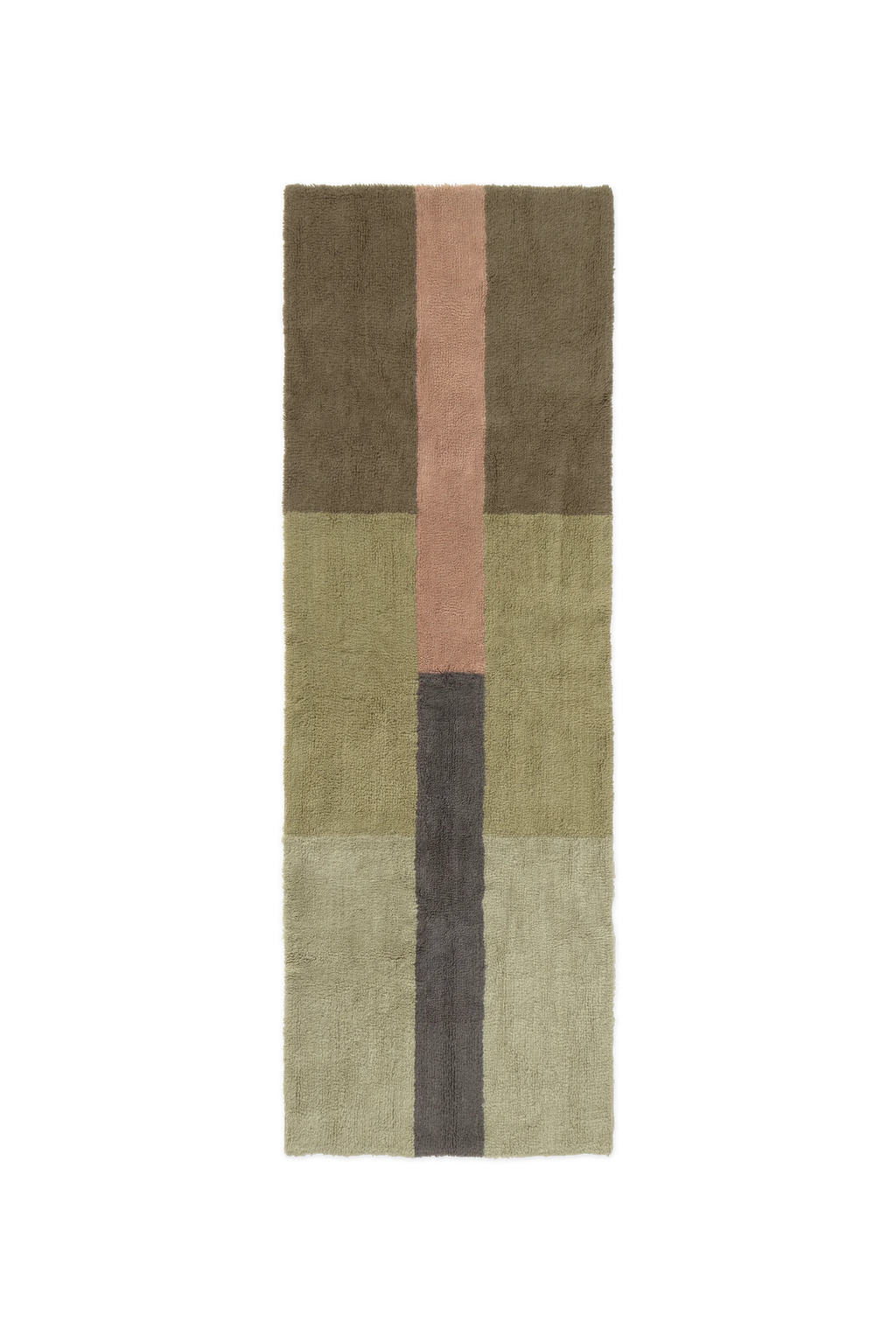 Wool Runner Rug Chroma Dusty Pink