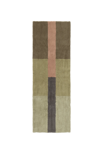 Wool Runner Rug Chroma Dusty Pink