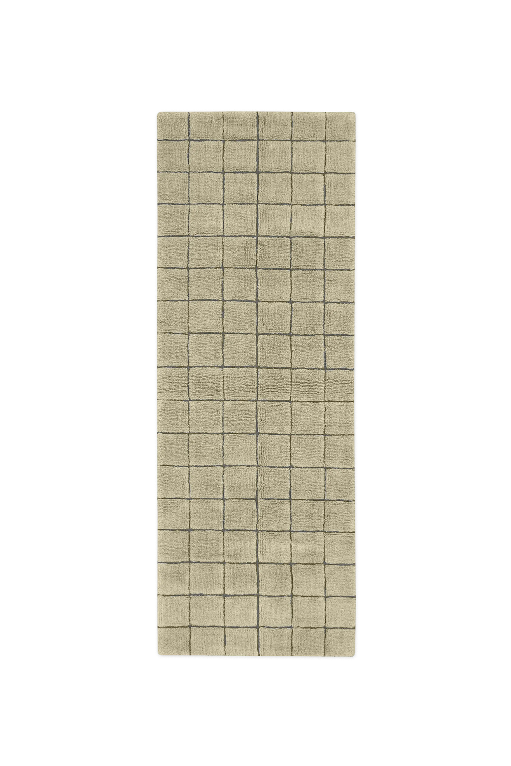WOOL RUNNER RUG MOSAIC MOSS