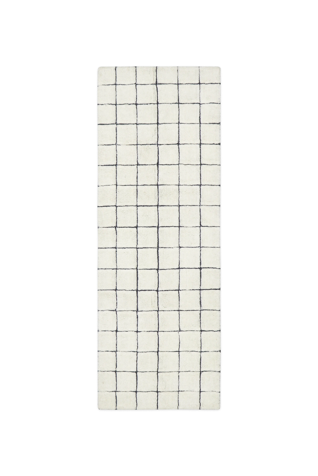 WOOL RUNNER RUG MOSAIC NATURAL