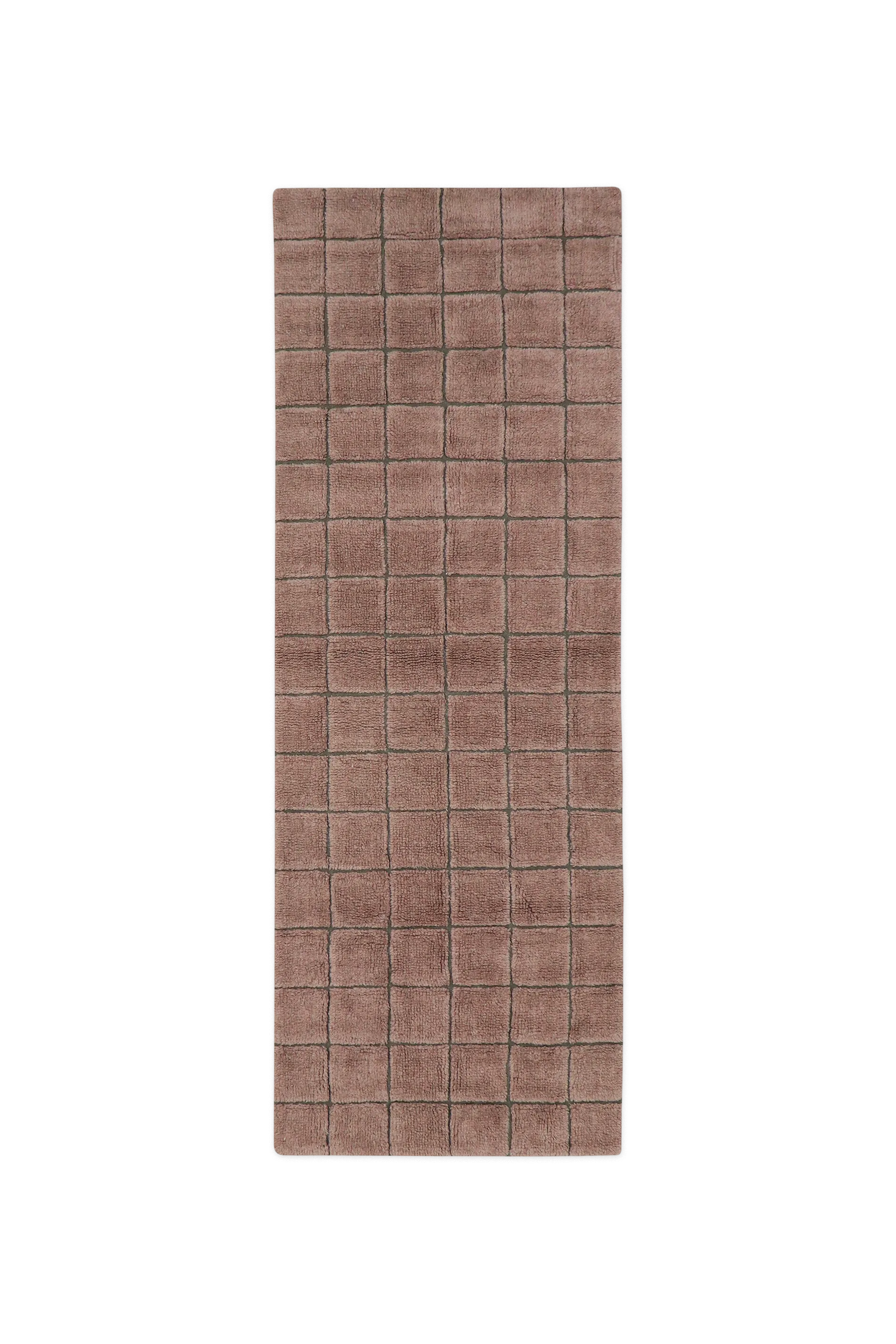 WOOL RUNNER RUG MOSAIC QUARTZ