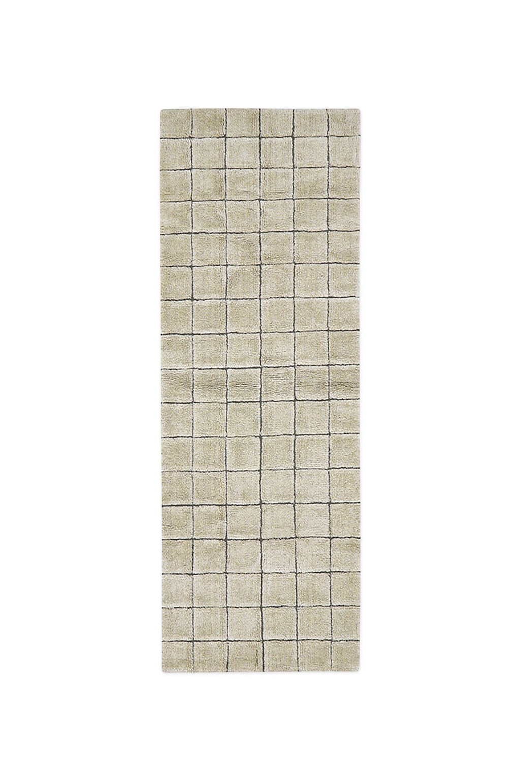WOOL RUNNER RUG MOSAIC SANDSTONE