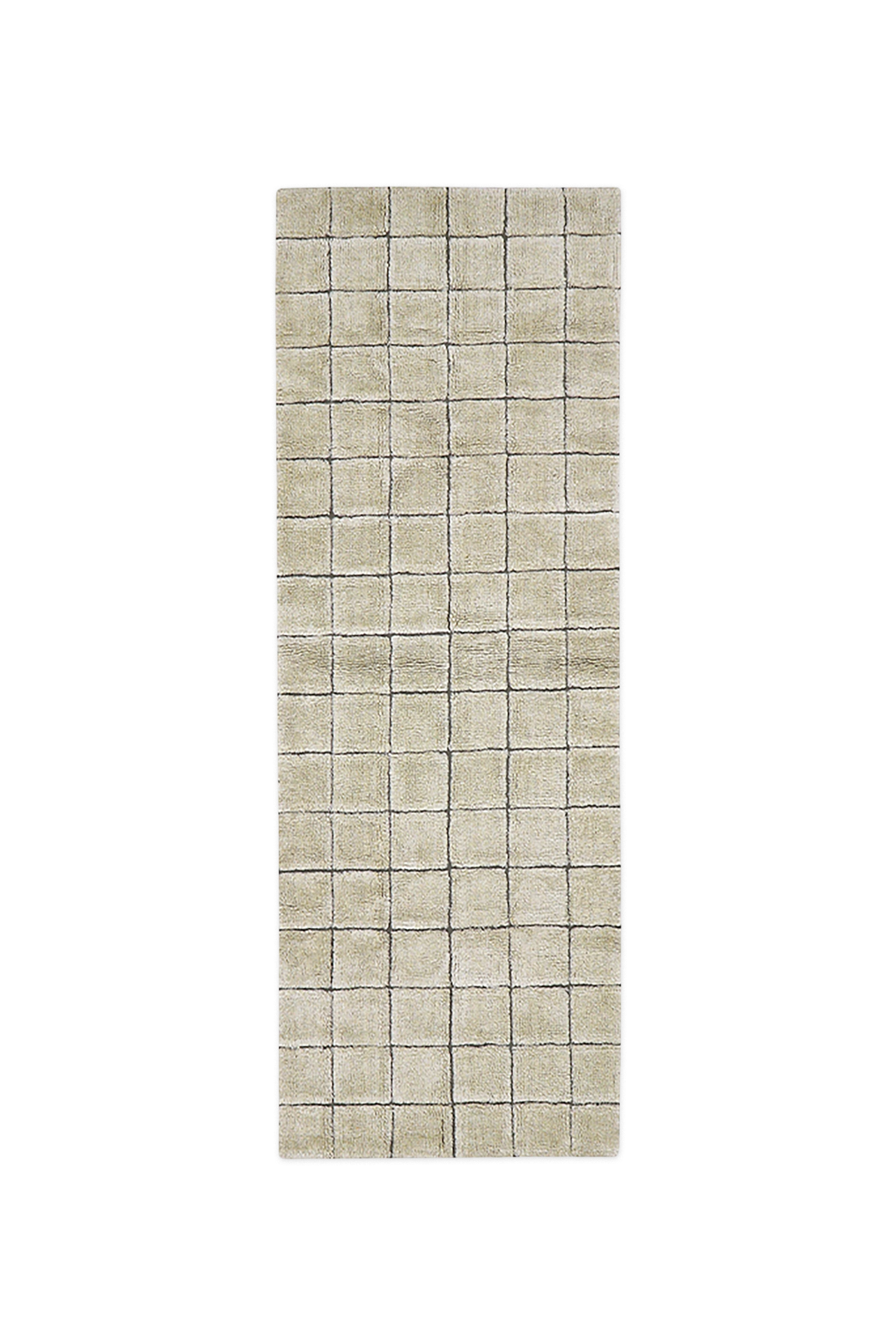 WOOL RUNNER RUG MOSAIC SANDSTONE