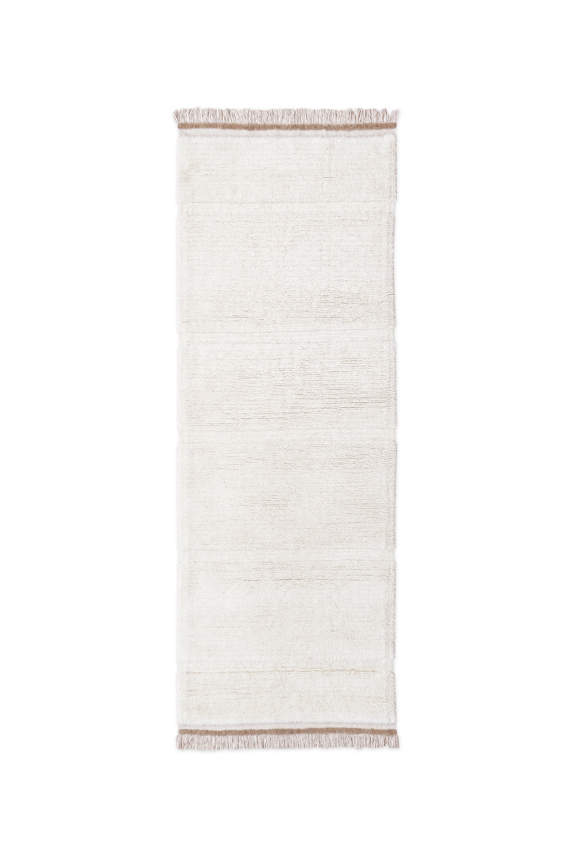 WOOL RUNNER RUG STEPPE - SHEEP WHITE