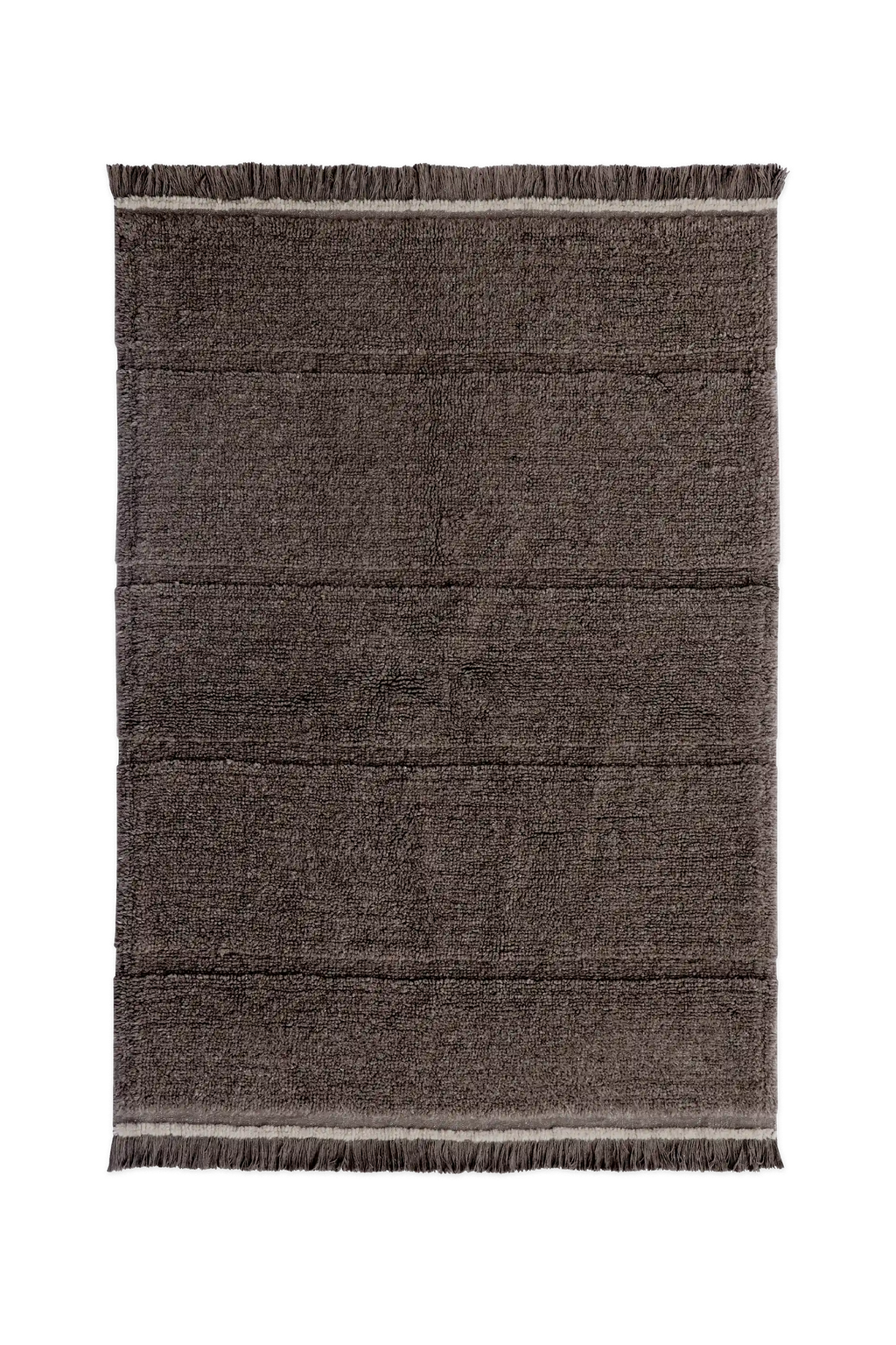 WOOL AREA RUG STEPPE BROWN