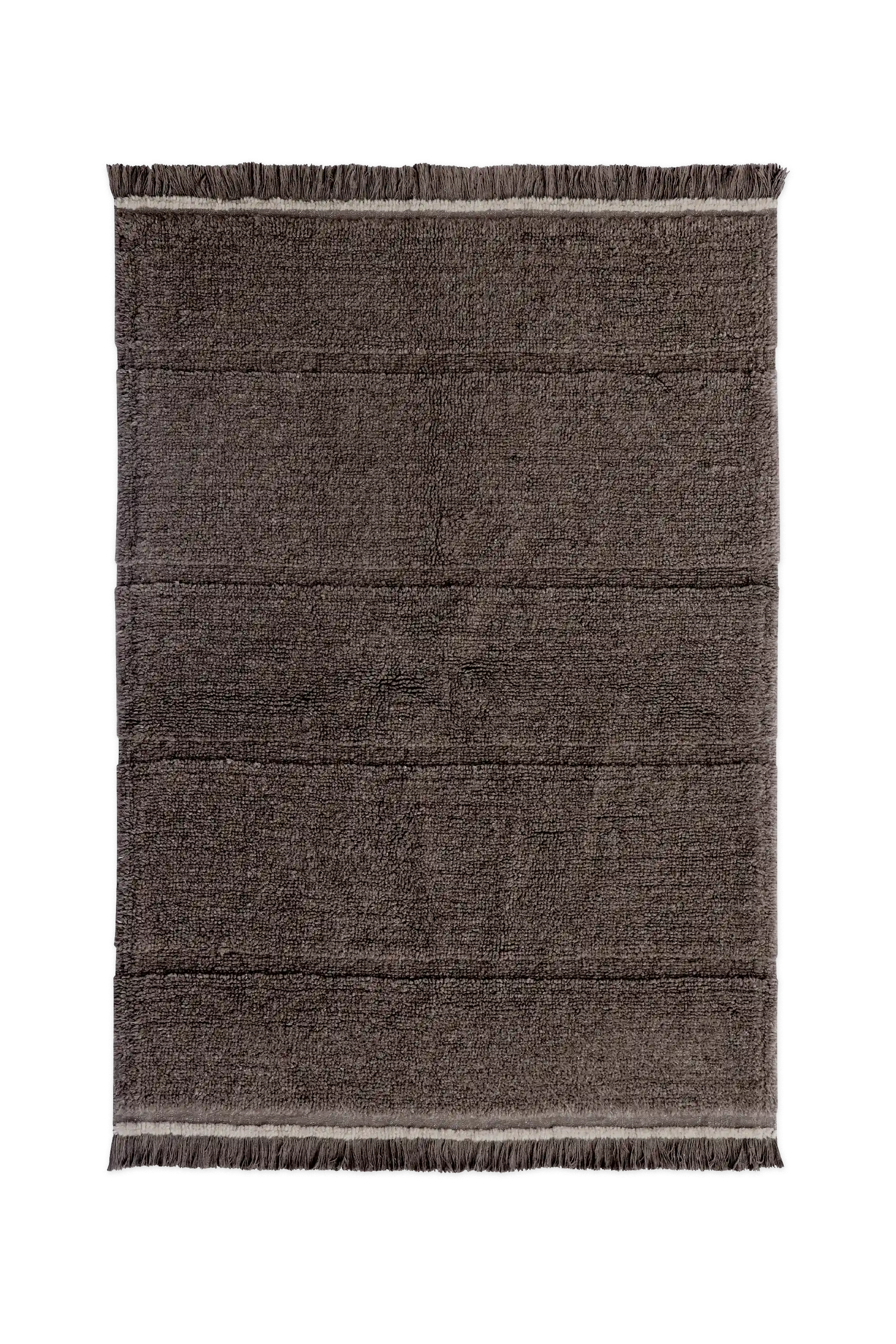 WOOL AREA RUG STEPPE BROWN